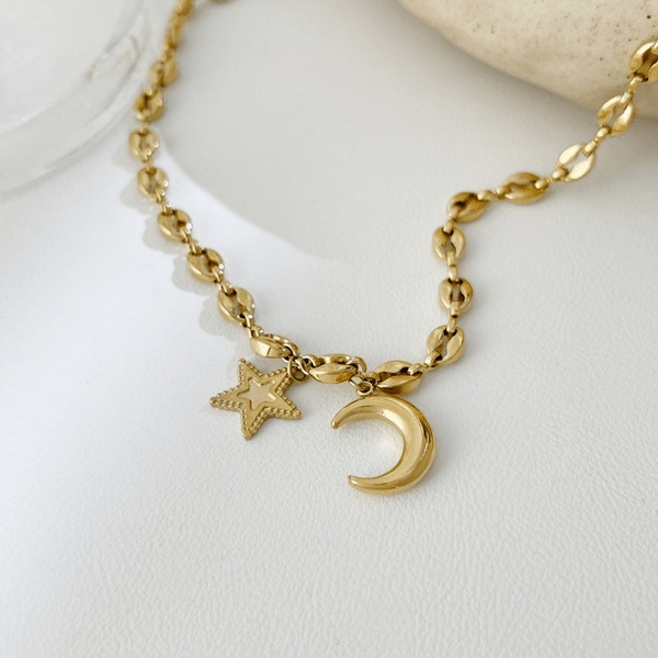 Wholesale 18K Gold Plated Stainless Steel Necklace JDC-NE-Linh008 Necklaces 麟凰 1 Wholesale Jewelry JoyasDeChina Joyas De China