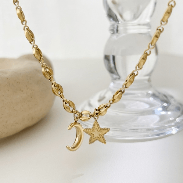 Wholesale 18K Gold Plated Stainless Steel Necklace JDC-NE-Linh008 Necklaces 麟凰 Wholesale Jewelry JoyasDeChina Joyas De China