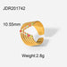 Wholesale 18K gold plated stainless steel ring JDC-RS-JD273 Rings 杰鼎 7 1 Wholesale Jewelry JoyasDeChina Joyas De China