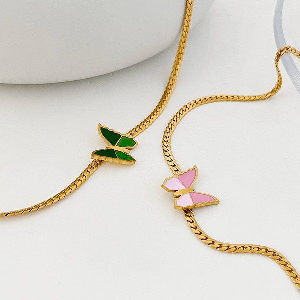 Wholesale 18K gold plated titanium steel necklace JDC-NE-Linh001 necklaces 麟凰 Wholesale Jewelry JoyasDeChina Joyas De China