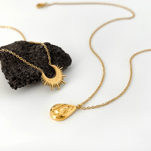 Wholesale 18K gold plated titanium steel necklace JDC-NE-Linh003 necklaces 麟凰 Wholesale Jewelry JoyasDeChina Joyas De China