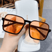 Wholesale 2022 New Fashion Brown Lower Half Frame Sunglasses JDC-SG-XIa011 Sunglasses 锡安 Wholesale Jewelry JoyasDeChina Joyas De China