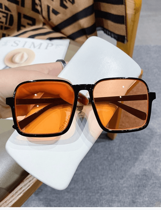 Wholesale 2022 New Fashion Brown Lower Half Frame Sunglasses JDC-SG-XIa011 Sunglasses 锡安 Wholesale Jewelry JoyasDeChina Joyas De China