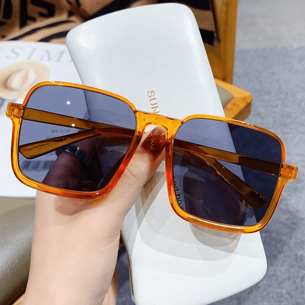 Wholesale 2022 New Fashion Brown Lower Half Frame Sunglasses JDC-SG-XIa011 Sunglasses 锡安 Wholesale Jewelry JoyasDeChina Joyas De China