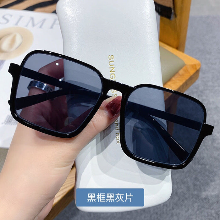 Wholesale 2022 New Fashion Brown Lower Half Frame Sunglasses JDC-SG-XIa011 Sunglasses 锡安 Black frame black gray sheet As shown Wholesale Jewelry JoyasDeChina Joyas De China