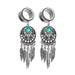 Wholesale 316L Stainless Steel Leaf Tassel Rhinestone Auricular Piercing JDC-ES-ZeS006 Piercings 泽森 Wholesale Jewelry JoyasDeChina Joyas De China