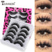 Wholesale 5 pairs of 3D mink false eyelashes JDC-EY-XuQ001 Eyelashes 徐芹 Wholesale Jewelry JoyasDeChina Joyas De China
