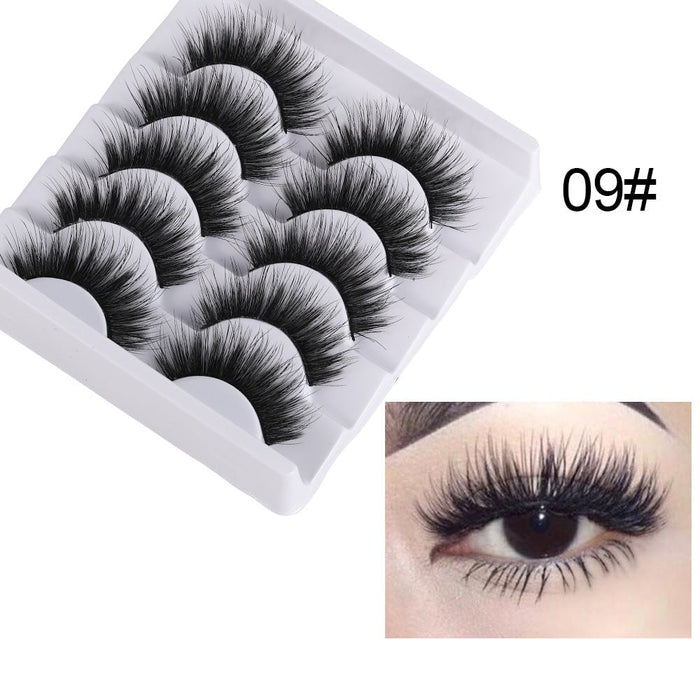 Wholesale 5 pairs of 3D mink false eyelashes JDC-EY-XuQ001 Eyelashes 徐芹 9 Wholesale Jewelry JoyasDeChina Joyas De China