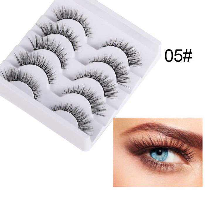 Wholesale 5 pairs of 3D mink false eyelashes JDC-EY-XuQ001 Eyelashes 徐芹 Wholesale Jewelry JoyasDeChina Joyas De China
