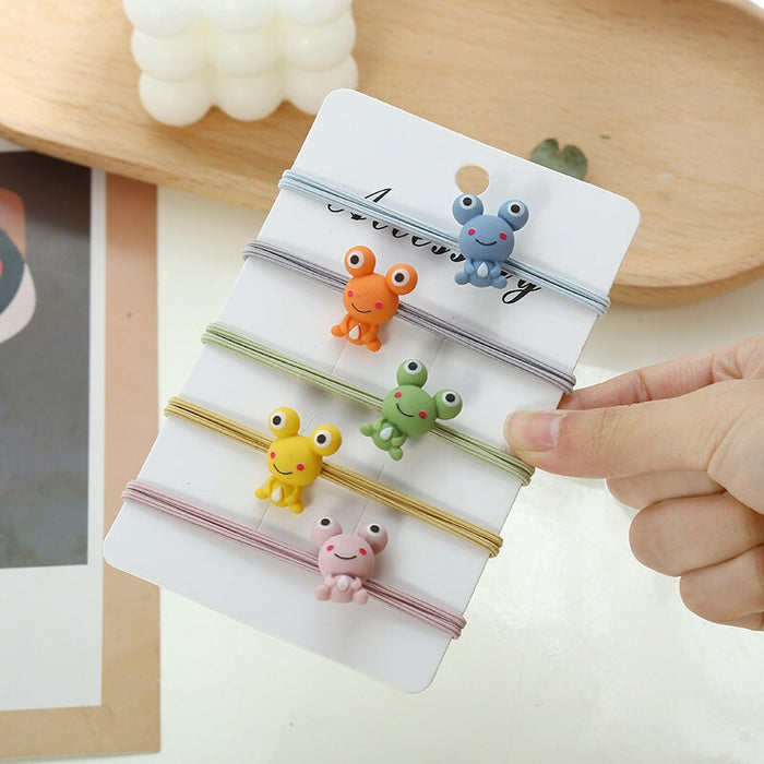 Wholesale 5PCS/PACK Poached Egg Cartoon Hair Rope JDC-HS-ZY002 Hair Scrunchies 紫芸 Wholesale Jewelry JoyasDeChina Joyas De China