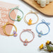 Wholesale 5PCS/PACK Poached Egg Cartoon Hair Rope JDC-HS-ZY002 Hair Scrunchies 紫芸 Wholesale Jewelry JoyasDeChina Joyas De China