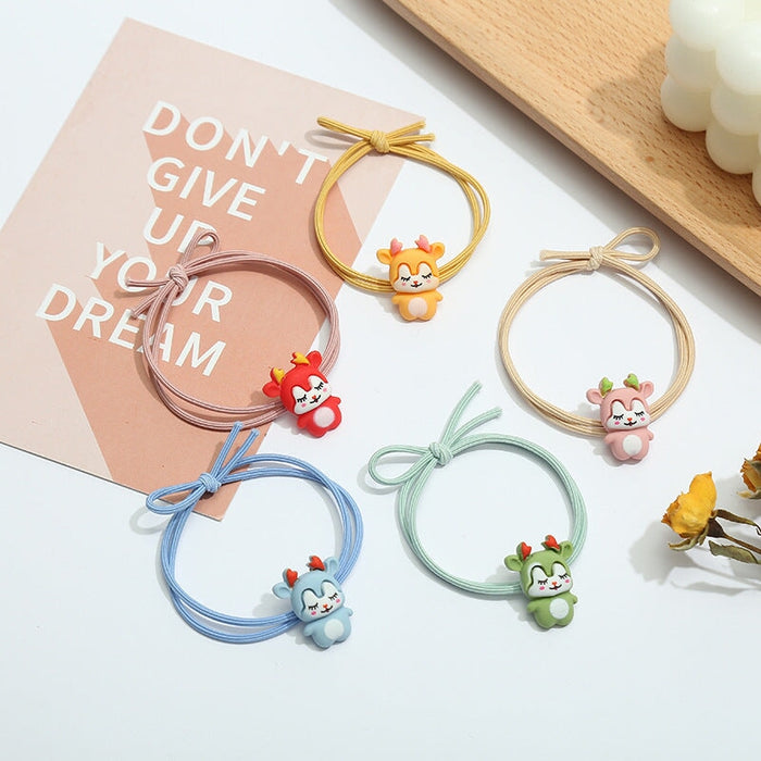 Wholesale 5PCS/PACK Poached Egg Cartoon Hair Rope JDC-HS-ZY002 Hair Scrunchies 紫芸 Wholesale Jewelry JoyasDeChina Joyas De China