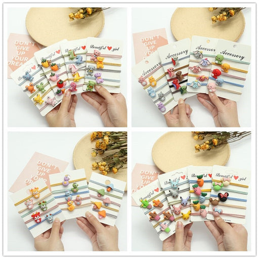 Wholesale 5PCS/PACK Poached Egg Cartoon Hair Rope JDC-HS-ZY002 Hair Scrunchies 紫芸 Wholesale Jewelry JoyasDeChina Joyas De China