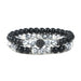 Wholesale 6mm Oiled Stone Beaded Bracelet JDC-BT-JiuJ017 Bracelet 九江 black set Wholesale Jewelry JoyasDeChina Joyas De China