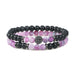 Wholesale 6mm Oiled Stone Beaded Bracelet JDC-BT-JiuJ017 Bracelet 九江 purple set Wholesale Jewelry JoyasDeChina Joyas De China