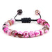 Wholesale 8mm Beaded Agate Bracelet JDC-BT-JiuJ025 Bracelet 九江 rose red Wholesale Jewelry JoyasDeChina Joyas De China