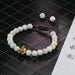 Wholesale 8mm Volcanic Stone Turquoise Beaded Bracelet JDC-BT-JiuJ020 Bracelet 九江 Wholesale Jewelry JoyasDeChina Joyas De China