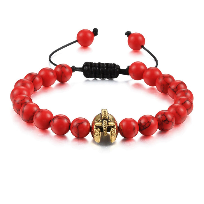Wholesale 8mm Volcanic Stone Turquoise Beaded Bracelet JDC-BT-JiuJ020 Bracelet 九江 Wholesale Jewelry JoyasDeChina Joyas De China