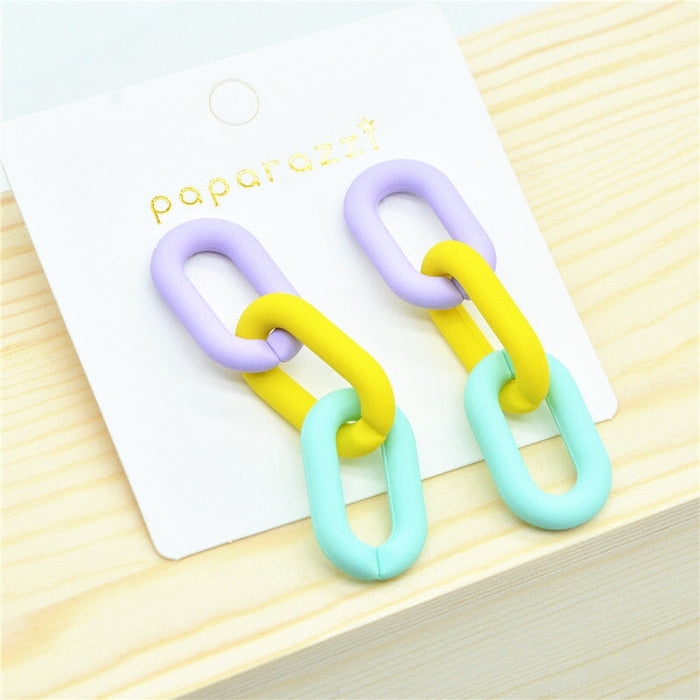 Wholesale 925 Silver Needle Acrylic Color Earrings JDC-ES-XC338 Earrings 夏晨 Wholesale Jewelry JoyasDeChina Joyas De China