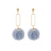 Wholesale 925 Silver Needle Candy Color Cute Hairball Earrings JDC-ES-GSMDD018 Earrings 萌豆豆 Wholesale Jewelry JoyasDeChina Joyas De China