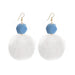Wholesale 925 Silver Needle Cloth Hairball Earrings JDC-ES-GSMDD017 Earrings 萌豆豆 Wholesale Jewelry JoyasDeChina Joyas De China