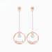 Wholesale 925 Silver Needle Copper Gold Plated Zircon Earrings JDC-ES-QLX060 Earrings 巧兰轩 Wholesale Jewelry JoyasDeChina Joyas De China