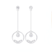 Wholesale 925 Silver Needle Copper Gold Plated Zircon Earrings JDC-ES-QLX060 Earrings 巧兰轩 white gold Wholesale Jewelry JoyasDeChina Joyas De China