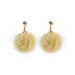 Wholesale 925 Silver Needle Hair Ball Earrings JDC-ES-GSMDD020 Earrings 萌豆豆 E2430-3 yellow Wholesale Jewelry JoyasDeChina Joyas De China