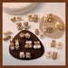 Wholesale 925 Silver Needle Milk Coffee Color Cartoon Bear and Rabbit Earrings JDC-ES-HanXi001 Earrings 涵熙 Wholesale Jewelry JoyasDeChina Joyas De China