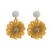 Wholesale 925 Silver Needle Wool Flower Daisy Earrings JDC-ES-GSMDD019 Earrings 萌豆豆 Wholesale Jewelry JoyasDeChina Joyas De China