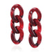 Wholesale 925 Silver Post Chain Acrylic Earrings JDC-ES-XC342 Earrings 夏晨 red Wholesale Jewelry JoyasDeChina Joyas De China