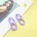 Wholesale 925 Silver Post Twisted Chain Acrylic Earrings JDC-ES-XC341 Earrings 夏晨 Wholesale Jewelry JoyasDeChina Joyas De China