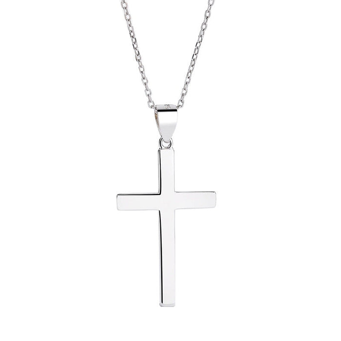 Wholesale 925 Sterling Silver Cross Necklace JDC-NE-ChengC001 Necklaces 成川 Wholesale Jewelry JoyasDeChina Joyas De China