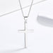 Wholesale 925 Sterling Silver Cross Necklace JDC-NE-ChengC001 Necklaces 成川 white 925 silver Wholesale Jewelry JoyasDeChina Joyas De China