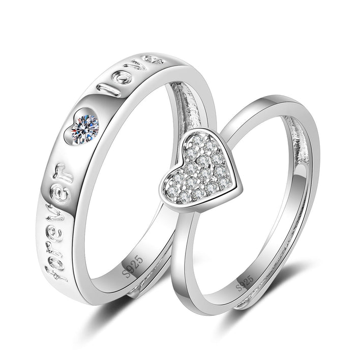 Wholesale 925 Sterling Silver Ring JDC-RS-BLX082 Rings 宝来兴 QLJZ003 couple(open) Wholesale Jewelry JoyasDeChina Joyas De China