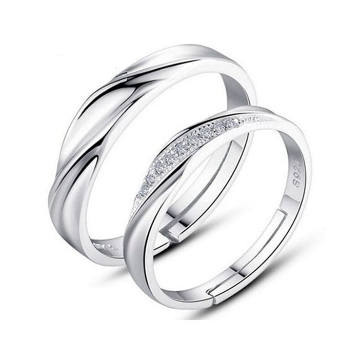 Wholesale 925 Sterling Silver Ring JDC-RS-BLX082 Rings 宝来兴 QLJZ004 couple(open) Wholesale Jewelry JoyasDeChina Joyas De China