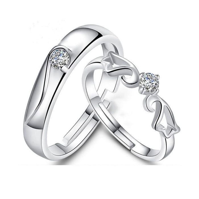 Wholesale 925 Sterling Silver Ring JDC-RS-BLX082 Rings 宝来兴 QLJZ007 couple(open) Wholesale Jewelry JoyasDeChina Joyas De China