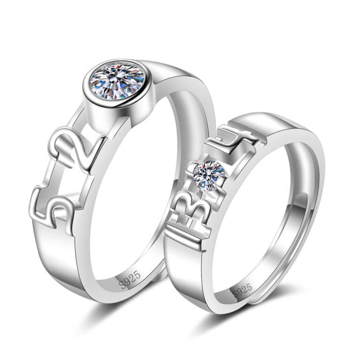 Wholesale 925 Sterling Silver Ring JDC-RS-BLX082 Rings 宝来兴 QLJZ009 couple(open) Wholesale Jewelry JoyasDeChina Joyas De China