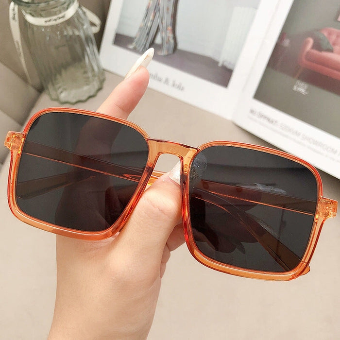 Wholesale AC Lens PC Frame Large Frame Sunglasses JDC-SG-XinS007 Sunglasses 星尚 orange frame Wholesale Jewelry JoyasDeChina Joyas De China