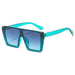 Wholesale AC Lens Plastic Large Square Sunglasses JDC-SG-XinS009 Sunglasses 星尚 blue Wholesale Jewelry JoyasDeChina Joyas De China