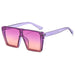Wholesale AC Lens Plastic Large Square Sunglasses JDC-SG-XinS009 Sunglasses 星尚 purple Wholesale Jewelry JoyasDeChina Joyas De China