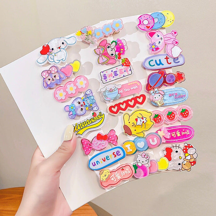 Wholesale Acrylic Cartoon Kids Hair Clip Set (F)JDC-HC-GSHX101 Hair Clips 恒曦 Wholesale Jewelry JoyasDeChina Joyas De China