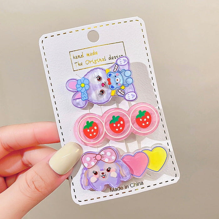 Wholesale Acrylic Cartoon Kids Hair Clip Set (F)JDC-HC-GSHX101 Hair Clips 恒曦 1#set Wholesale Jewelry JoyasDeChina Joyas De China