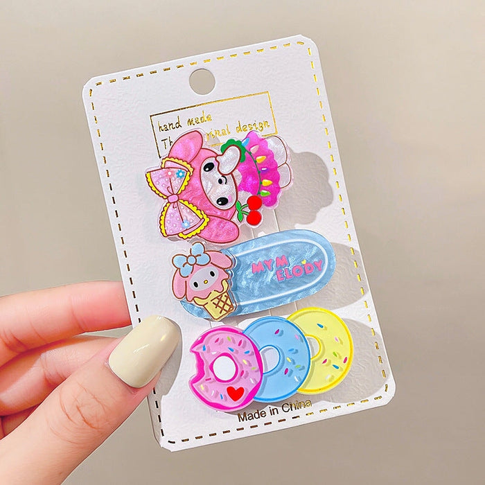 Wholesale Acrylic Cartoon Kids Hair Clip Set (F)JDC-HC-GSHX101 Hair Clips 恒曦 4#set Wholesale Jewelry JoyasDeChina Joyas De China