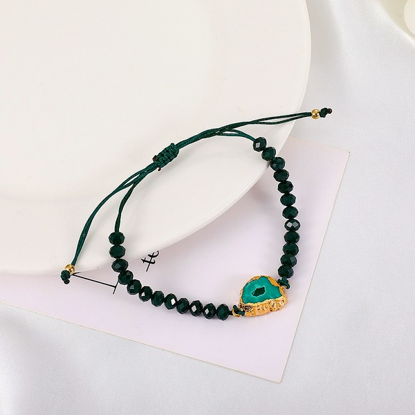 Wholesale Acrylic Irregular Black Green beaded bracelet JDC-BT-D743 bracelet JoyasDeChina Wholesale Jewelry JoyasDeChina Joyas De China