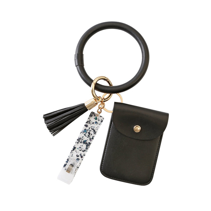 Wholesale Acrylic PU Zinc Alloy Coin Purse ATM Card Grabber Contactless Card Picker Keychain Wristlet MOQ≥2 JDC-KC-JM004 Keychains 杰米 MOQ2 black K68384 Wholesale Jewelry JoyasDeChina Joyas De China