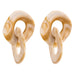 Wholesale Acrylic Resin Leopard Print Alloy Earrings JDC-ES-XC344 Earrings 夏晨 beige Wholesale Jewelry JoyasDeChina Joyas De China