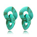 Wholesale Acrylic Resin Leopard Print Alloy Earrings JDC-ES-XC344 Earrings 夏晨 green Wholesale Jewelry JoyasDeChina Joyas De China