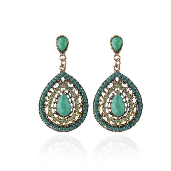 Wholesale Acrylic Rhinestone Alloy Earrings JDC-ES-Chuangj001 Earrings 创爵 Wholesale Jewelry JoyasDeChina Joyas De China