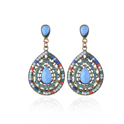 Wholesale Acrylic Rhinestone Alloy Earrings JDC-ES-Chuangj001 Earrings 创爵 Wholesale Jewelry JoyasDeChina Joyas De China